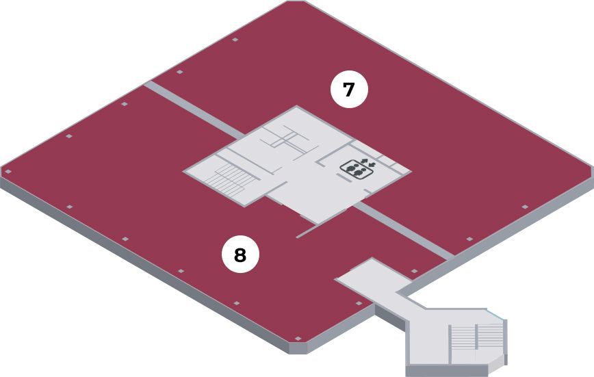 Plan étage 3 bâtiment grenat